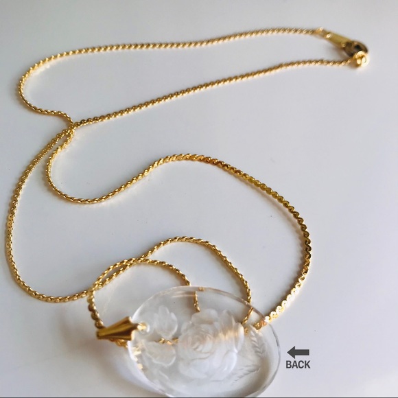 Vintage Laguna Crystal Etched Rose Set - Picture 8 of 13